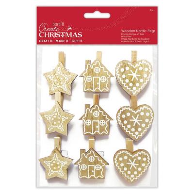 Papermania Wooden - Nordic Pegs